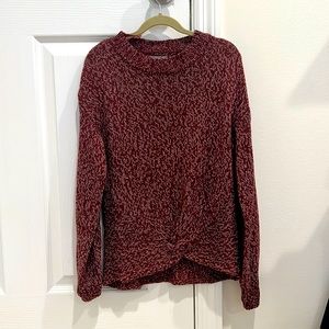 Burgundy Fall Sweater Shirt